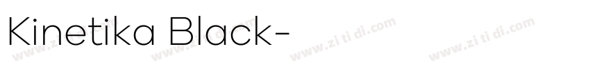 Kinetika Black字体转换